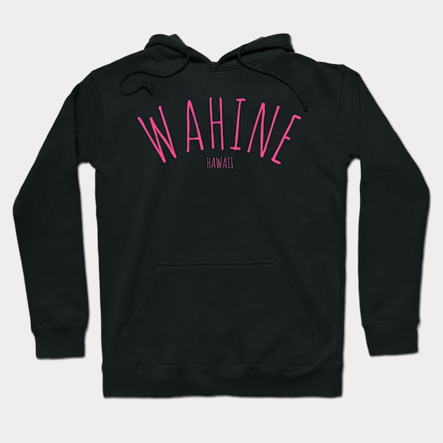 Wahine Hawaii woman Hoodie by Coreoceanart